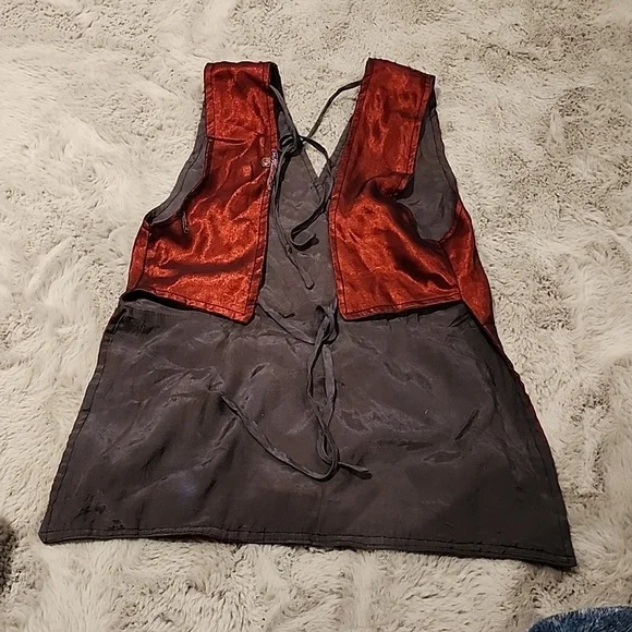 Ruby Red Wrap Top - Picture 4 of 5